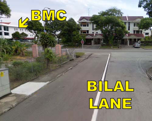 Do not park along Bilal Lane!